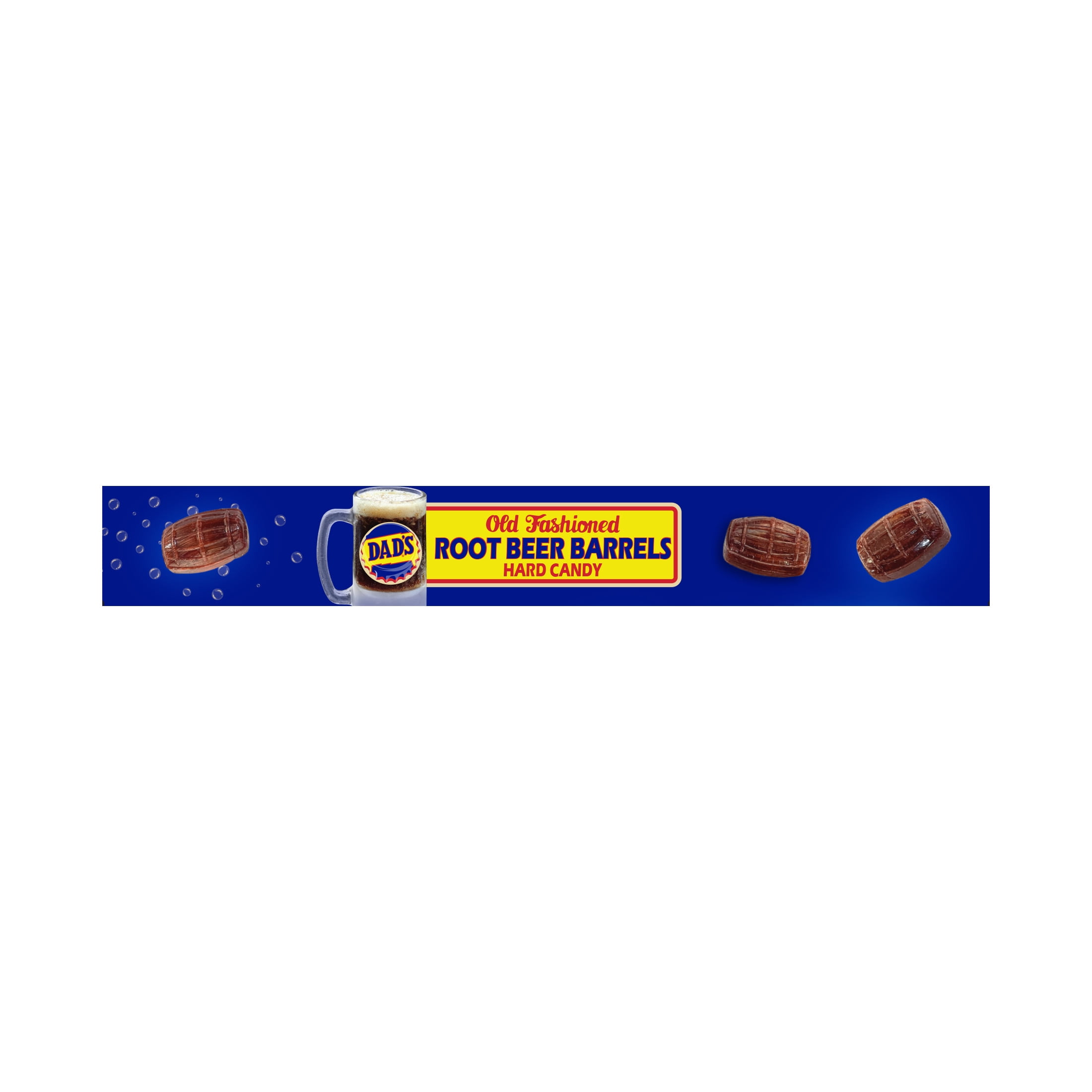 Dad's Old Fashioned Root Beer Barrels Hard Candy, 4 oz. Theater Box, Allergen Free