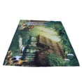 thumbnail image 4 of Tapiz de pared, 200 cm x 150 cm, bosque de cuento de hadas, toalla de playa, alfombra colgante, diseño fácil de usar, 4 of 13