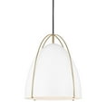 thumbnail image 7 of Generation Lighting 6551701 Norman 1 Light 13" Wide Pendant - White, 7 of 7