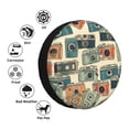 thumbnail image 5 of ZNDUO Vintage Cameras Pattern Spare Tire Cover, Universal Fit for Jeep Trailer RV SUV Camper Vehicle Waterproof Dust Tire Cover 14 inch, 5 of 8