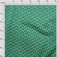 thumbnail image 2 of oneOone Cotton Jersey Teal Green Fabric Artistic Floral Diy Clothing Quilting Fabric Print Fabric By Yard 58 Inch Wide, 2 of 4