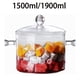 thumbnail image 3 of Toystoory Ollas de sopa multifuncionales de doble asa, anti-cocción, de gran capacidad, con tapa resistente al calor y vasos para cocinar al Cocina y Comedor 1500 ml, 3 of 6