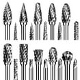thumbnail image 1 of Juego de Fresas Rotativas de Carburo de Doble Corte, 20 Piezas, para Molinillo, VáStago de 1/8 Pulgadas, Fresas de Corte de Carburo de Tungsteno para Trabajar la Madera, 1 of 5