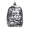 thumbnail image 1 of Mochila para estudiantes de secundaria, mochila personalizada con letras de graffiti, mochila de gran capacidad para parejas, bolso de viaje a la moda, 1 of 5