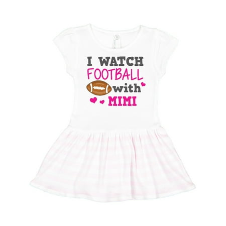 

Inktastic I Watch Football with My Mimi Gift Toddler Girl Dress