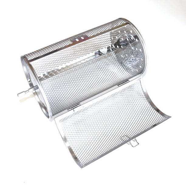 Horno eléctrico apto para hornear de acero inoxidable, jaula giratoria, rodillo para tostar semillas de melón y maní, nueces, herramientas para hornear