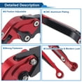 thumbnail image 4 of Unique Bargains Short Long Brake Clutch Levers for Yamaha YZF R1 2009-2014 6 Positon Adjustable Motorcycle Handlebar Brake Lever Aluminium Alloy Red Head Black Handle, 4 of 6