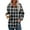 Black, variant on WTOBBY Women's Fashion Raglan Sleeve Long Sleeve Pullover with Pockets Preppy Graphic Hoodie, Retro Button Plaid Design, Comfortable and Trendy for Casual and Lounge Wear,Black L