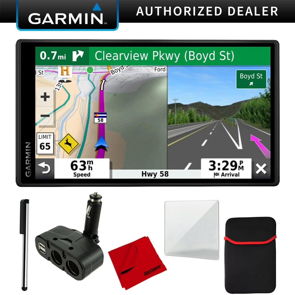 Garmin DriveSmart 55 &Traffic with Included Cable & 4 Port USB/DC Car Charger and More Walmart
