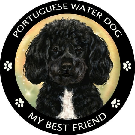 Black Portugese Water Dog My Best Friend Magnet