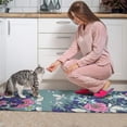 thumbnail image 3 of Pioneer Flower Floral Print Pattern Kitchen Rugs Sets Of 2,Anti Fatigue Kitchen Mat Rugs Non Slip Washable,Decorative Kitchen Floor Mats for Kitchen,Sink,Laundry,17"x30"+17"x47", 3 of 7