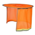 thumbnail image 3 of Visera para casco de seguridad a prueba de sol con bandas reflectantes para el cuello para hombre y mujer Naranja, 3 of 9