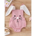 thumbnail image 4 of Bagilaanoe Newborn Baby Girl Boy Easter Rompers Embroidery Sleeveless Bodysuits 3M 6M 9M 12M 18M Infant Casual One Piece Short Jumpsuit, 4 of 9