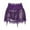 Purple, variant on Seductiva Clearance Women Fashion Sexy Lingerie Skirt with Garter Belt Mesh Skirt Mini Skirt