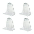 thumbnail image 4 of 10 Pieces Hold Down Brackets Clear Plastic Blinds Bottom Rail Holder Clips Replacement for 2 Inch Horizontal Blinds Shades Windows Doors, 4 of 11