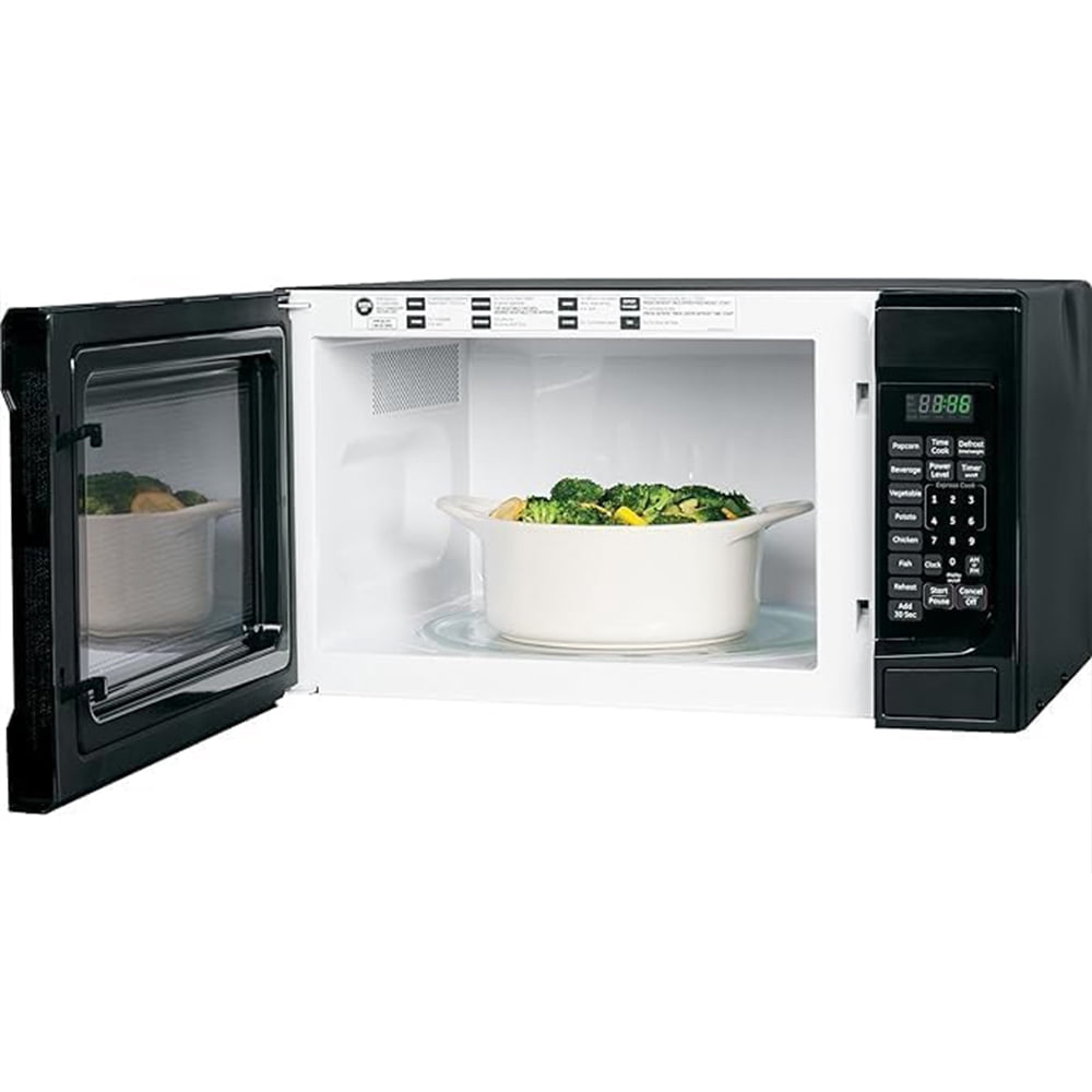 GE GCST14S1WBB 1.4 Cu. Ft. Capacity Countertop Microwave Oven Black Bundle with 2 YR CPS Enhanced Protection Pack