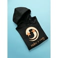 thumbnail image 3 of Make a Wish - Crescent Moon and Star Graphic Men's Hoodie, 3 of 4