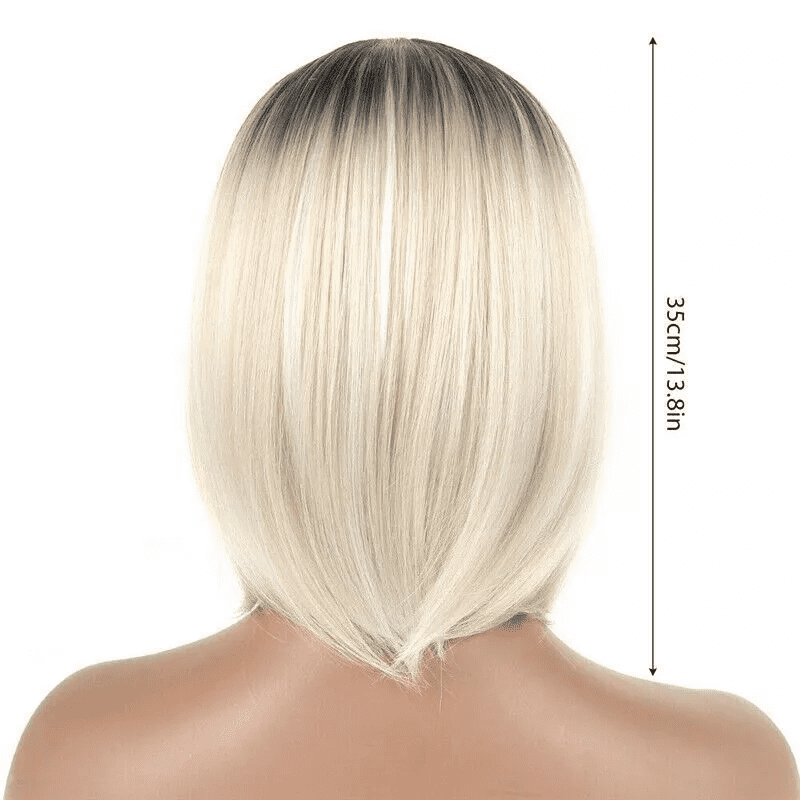 Dopi Ladies Short Bob Wig Short Human Hair Ladies Straight Cosplay BOB Party Natural For Women