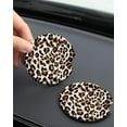 thumbnail image 4 of HPINK-T 2 Pack Leopard Ceramic Car Coasters 2.56 Inch,Absorbent Car Cup Holder Coaster for Women,Cute Auto Accessories with Finger Notch - Cheetah Printed Leopard, 4 of 10