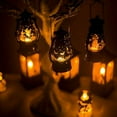 thumbnail image 6 of Halloween LED Lamp Flame Lantern Hanging Decor Pumpkin Castle Witch Party Light, 6 of 6