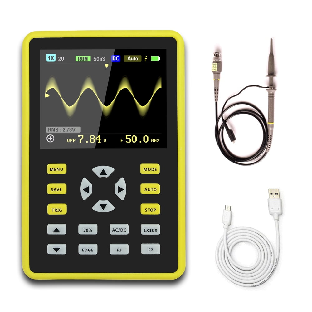 Digital Oscilloscope Car Repair 1 Channel High Accuracy Intelligent 2.4inch Display Mini Handheld 120M Bandwidth Digital Oscilloscope Car Repair 1 Channel High Accuracy Intelligent 2.4inch Display Mini Handheld 120M Bandwidth