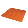thumbnail image 4 of 10 pack Orange 11.8 in. x 11.8 in. 1x1 Matte Finished Glass Mosaic Floor and Wall Tile (9.67 sq. ft./Case), 4 of 6