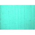 thumbnail image 1 of Ahgly Company Indoor Rectangle Solid Turquoise Blue Modern Area Rugs, 7' x 10', 1 of 4