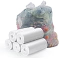 thumbnail image 2 of Small Trash Bags 1.2 Gallon Biodegradable Gallon Waste Bag Mini Compostable Strong Bathroom Wastebasket Can Liners Garbage for Home Office Kitchen Fit 5 Liter 5L 1 Gal (120 Counts White), 2 of 4
