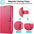 thumbnail image 2 of Case for Galaxy A32 5G [Not fit A32 4G], PU Leather Wallet Folio Flip Magnetic Buckle Slim Back Cover Built-in Card Holder Slot and Stand for Samsung Galaxy A32 5G (Rosered), 2 of 14
