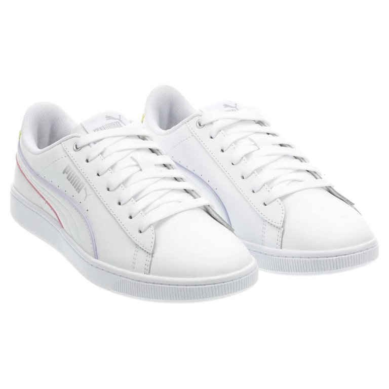 PUMA Women's Vikky Sneaker - Ladies Tennis Shoes, White, 10 -