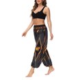 thumbnail image 4 of Txlixc Pantalones de entrenamiento para mujer, estampado digital bohemio, pantalones de yoga sueltos con lado dividido Txlixc Estilo de ocio, 4 of 9