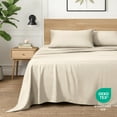thumbnail image 2 of Ivy Union Microfiber Sheet Set - 3-Pieces - Breathable - Deep Pocket, Twin XL, Sand, 2 of 10