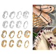 thumbnail image 3 of 8 Pcs/ensemble Bague d'Orteil Simple Mode Ajustable Bijoux de Plage, 3 of 5
