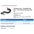 thumbnail image 2 of Fuel Return Hose - Compatible with 2012 - 2016 Chevrolet Silverado 3500 HD - AC Delco, 2 of 2