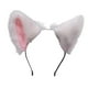 thumbnail image 5 of Diademas con orejas, accesorio para el cabello, lindo disfraz de fiesta de cosplay, diadema con orejas para el cabello blanco rosa, 5 of 9