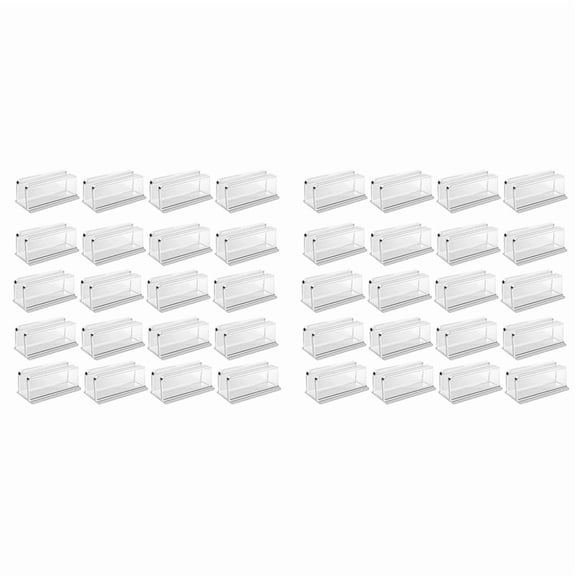 40 Pcs Rope Light Clips Mounting Clear Waterproof LED Strip Clip Brackets Adhesive Wall Mount Holder Wire Clips