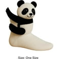 thumbnail image 6 of Animal Socks, Sloth Socks 3D Knit Animal Sock for Women, Double-Layer Cotton Funny Christmas Hugging Socks (Panda), 6 of 12