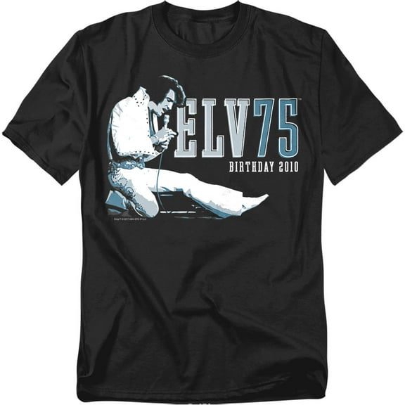 Elvis Presley T-Shirt Elv 75 Logo Unisex Graphic Tee For Men & Women