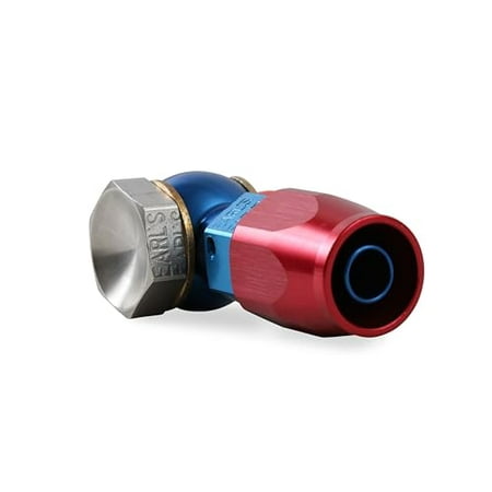 Earl s 807692 Blue and Red Anodized Aluminum -6AN Single Banjo Hose End