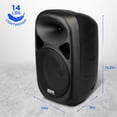 thumbnail image 3 of LyxPro 8'' Active PA Rechargeable Battery Loudspeaker, Bluetooth, MP3, USB - Black, 3 of 7