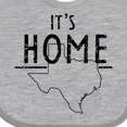 thumbnail image 4 of Inktastic Its Home- State of Texas Outline Distressed Text Boys or Girls Baby Bib, 4 of 4