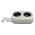 thumbnail image 4 of Wise 3059-784 Pontoon Double Drink Holder with Stainless Steel Cup Holders, White, 4 of 5