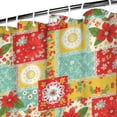 thumbnail image 3 of Pioneer Flower Floral Print Pattern Shower Curtain 72"x72", Bathroom Decorative Shower Curtain Set with 12 Hooks, Waterproof Washable, 3 of 6