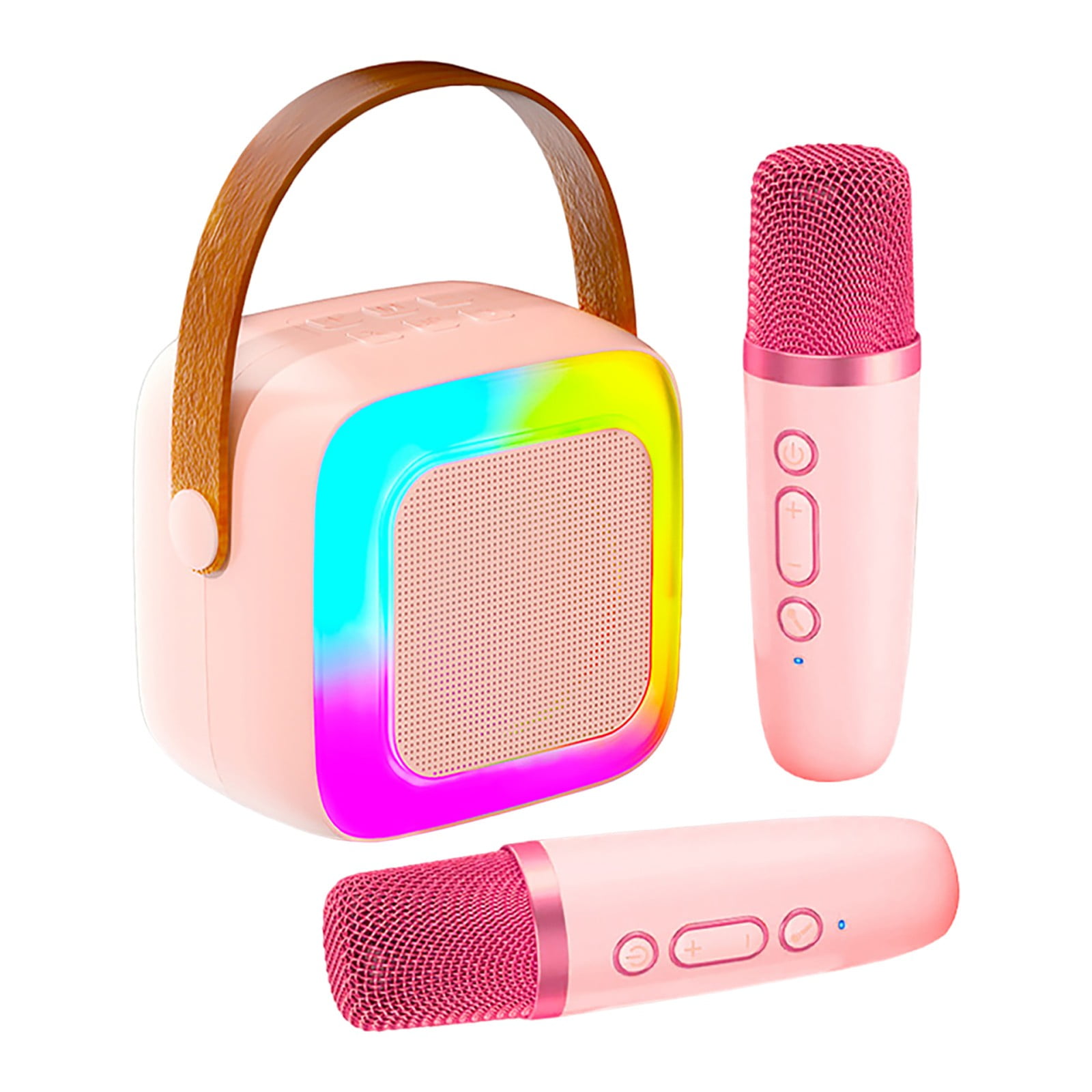 erfcxs Portable Mini Karaoke Machine An Ideal Gift For Children's Birthdays And Holidays Microphone Integrated Sound System Mini Sound System