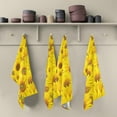 thumbnail image 5 of GZHJMY Yellow Sunflowers Feild-1 Kitchen Towels Set of 6 Dishcloths Hand Towels Tea Towels Ultra Absorbent for Cleaning Washing Drying Dishes Tableware 28'' x 18'', 5 of 7