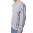 thumbnail image 5 of Hanes Ultimate Cotton Crewneck Sweatshirt, Men's Fleece High-Stitch Sweater, Light Steel, M, 5 of 5