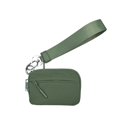 thumbnail image 3 of Wristlet Wallet for Women, Nylon Keychain Coin Purse Pouch Zippered Card Case With Id Window/Hand strap, 3 of 4