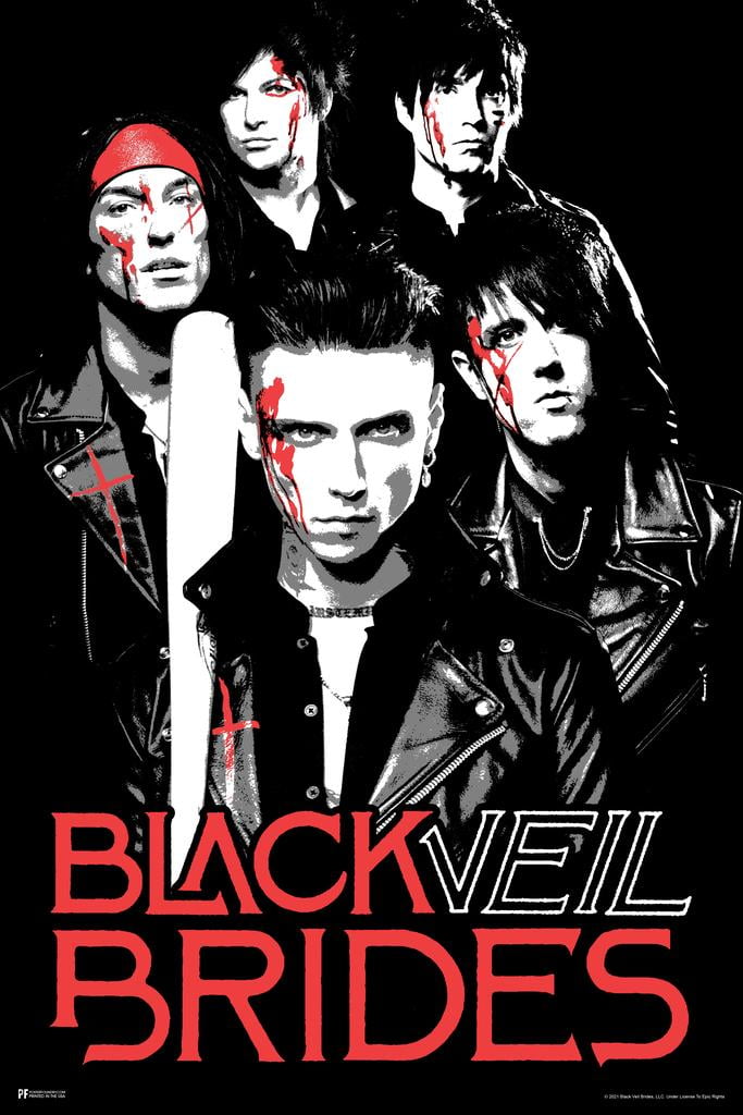 Black Veil Brides Poster Bloodied Music Andy Biersack Black Veil Brides Merch BVB Band Merch