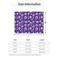 thumbnail image 5 of Yiaed Skull rainbow color Print Blanket Throw Blanket Soft Cozy Flannel Blanket for Home Bed Sofa Couch Chair-50"x40", 5 of 6