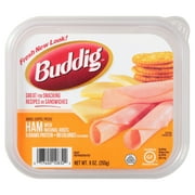 Buddig, Ham, Sliced, Refrigerated 9 oz Plastic Tub